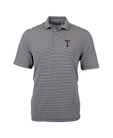 Cutter & Buck Men's Georgia Tech Yellow Jackets Throwback Logo Virtue Eco Pique Stripe Polo