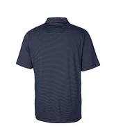 Cutter & Buck Men's Navy Auburn Tigers Alumni Logo Forge Pencil Stripe Stretch DryTec Polo