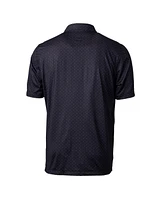 Cutter & Buck Men's Black Georgia Bulldogs Alumni Logo Double Dot Print Stretch Polo