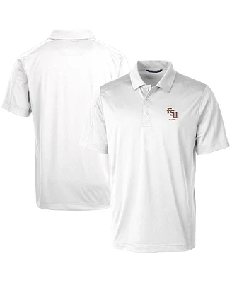 Cutter & Buck Men's Florida State Seminoles Alumni Logo Prospect Textured Stretch Polo