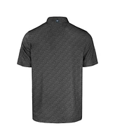 Cutter & Buck Men's Black Florida Gators Pike Eco Pebble Print Stretch Polo