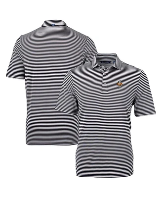 Cutter & Buck Men's Black/White Tennessee Volunteers Vault DryTec Virtue Eco Pique Stripe Polo