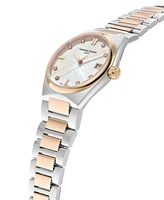 Frederique Constant Women's Swiss Highlife Diamond (0.04 ct. t.w.) Two-Tone Stainless Steel Bracelet Watch 31mm