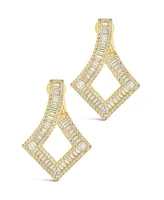 Sterling Forever Amina Cubic Zirconia Statement Drop Earrings