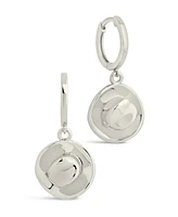 Sterling Forever Laney Cubic Zirconia Cowboy Hat Micro Hoop Earrings