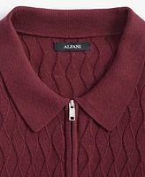 Alfani Men's Textured Polo Sweater, Created for Macy's