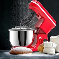 5.3 Qt Digital Display Stand Kitchen Food Mixer 6 Speed with Egg Whisk, Dough Hook & Flat Beater