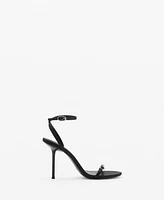 Mango Women's Buckle Detail Heeled Sandals