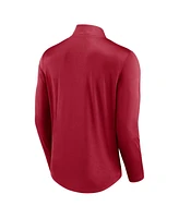 Fanatics Men's Red Tampa Bay Buccaneers Quarterback Quarter-Zip Top