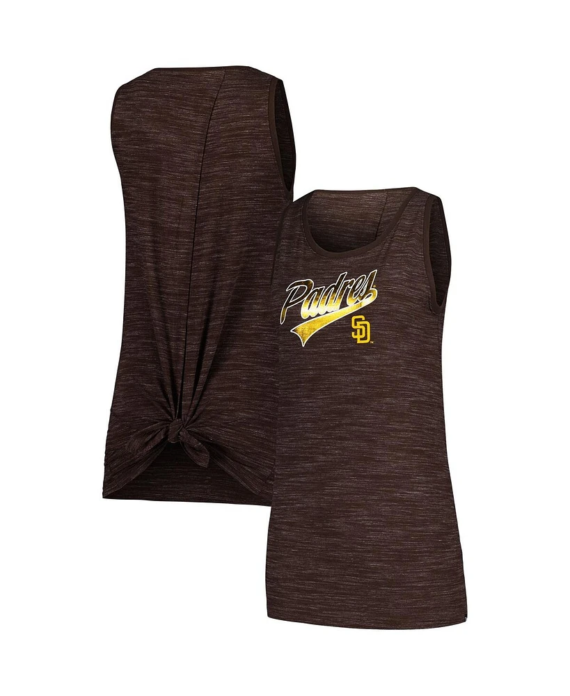 New Era Women's Brown San Diego Padres Space-Dye Active Tank Top