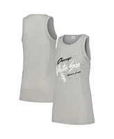 Soft As A Grape Women's Gray Chicago White Sox Gauze High Neck Tank Top