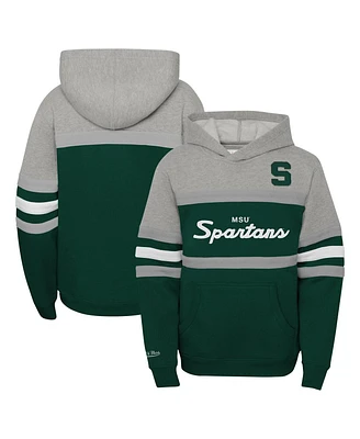 Mitchell & Ness Big Boys and Girls Green Michigan State Spartans Head Coach Hoodie