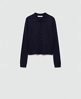 Mango Women's Polo-Neck Cardigan