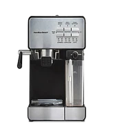 Hamilton Beach Slide & Lock Espresso Maker with Automatic Milk Reservoir - 40750