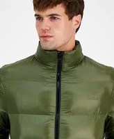 Hugo by Boss Men's Beazly2436 Slim-Fit Quilted Full-Zip Hooded Puffer Jacket