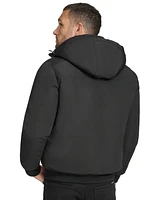 Calvin Klein Arctic Faille Parka Bomber with Sherpa lined Hood
