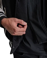 Dkny Men's Colorblocked Removable Hood Varsity Jacket