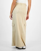 Tinseltown Juniors' Maxi Cargo Skirt