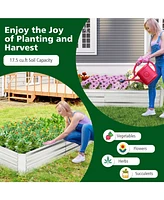 Metal Galvanized Raised Garden Bed with Open-Ended Base