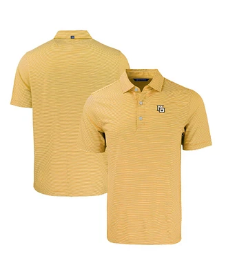 Cutter & Buck Men's Marquette Golden Eagles Forge Eco Double Stripe Stretch Polo