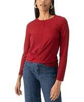 Sanctuary Women's The It Girl Ribbed Knit Top