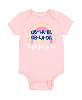 Lyrics by Lennon and McCartney Baby Girls 5 Pack Bodysuits Newborn to