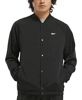 Reebok Men's Regular-Fit Snap-Front Basketball Jacket