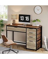 Tribesigns Computer Desk with 5 Drawers, 47