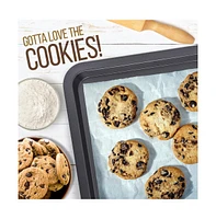 NutriChef Nonstick Cookie Sheet Baking Pan - Professional Quality Kitchen Cooking Non-Stick Bake Trays