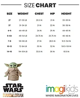 Starwars Toddler Girls Star Wars The Mandalorian Baby Yoda Fleece Oversized Drop Shoulder Sweatshirt and Pleated Skirt to (2T - 14-16)