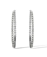 Jessica Simpson Crystal Lined Hoop Earrings