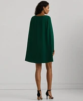 Lauren Ralph Women's Cape Georgette Cocktail Dress