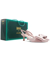 Aldo x Wicked Women's Perfectlypink Kitten-Heel Bow Pumps