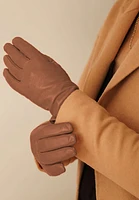 Women`s Premium Lamb Leather Touchscreen Gloves "Chelsea