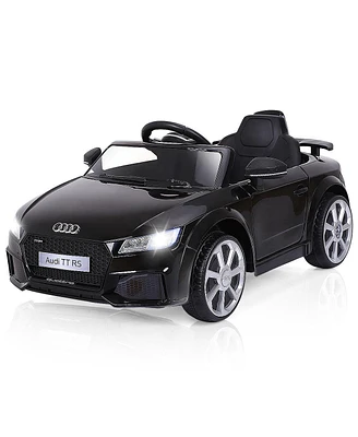 Gymax 12V Audi Tt Rs Electric Kids Ride On Car Licensed Remote Control MP3 Black