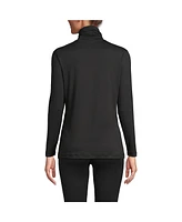 Lands' End Women's Baselayer Cozy Thermaskin Turtleneck Top