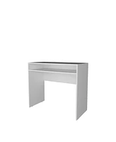 Fm Furniture Estill Desk in melamine with storage,white