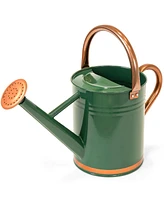 Best Choice Products 1-Gallon Galvanized Steel Watering Can for Gardening w/ O-Ring, Top Handle, Copper Accents