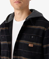 O'Neill Landmarked Stripe Hooded Flann Button Shirt