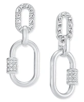 I.n.c. International Concepts Pave Chain Link Double Drop Earrings, Created for Macy's