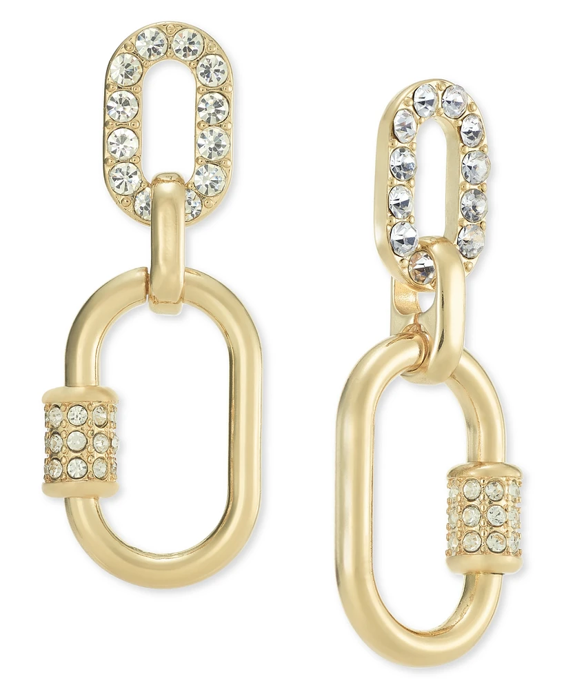 I.n.c. International Concepts Pave Chain Link Double Drop Earrings, Created for Macy's