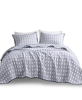 Madison Park Harlow Reversible Matelasse 3-Pc. Coverlet Set, King/California King