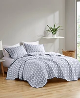 Madison Park Harlow Reversible Matelasse 3-Pc. Coverlet Set