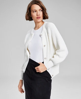 And Now This Women's Faux Pearl-Button Cardigan Sweater, Created for Macy's