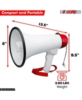 5 Core Megaphone Bullhorn Speaker 40W Bull Horn Rechargeable Cheer Megafono 1000 Yard Range Loudspeaker 20RF Wb