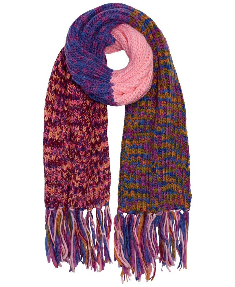 Echo 23 Space Dye Color Block Knit Scarf