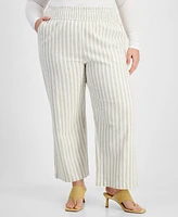 And Now This Trendy Plus Striped Pants, Exclusively at Macy's