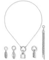 Guess 4-Pc. Interchangeable Charm 18" Pendant Necklace