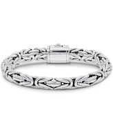 Devata Borobudur Oval 10mm Chain Bracelet in Sterling Silver