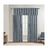 Madison Park Andora Botanical Embroidered Curtain Panel